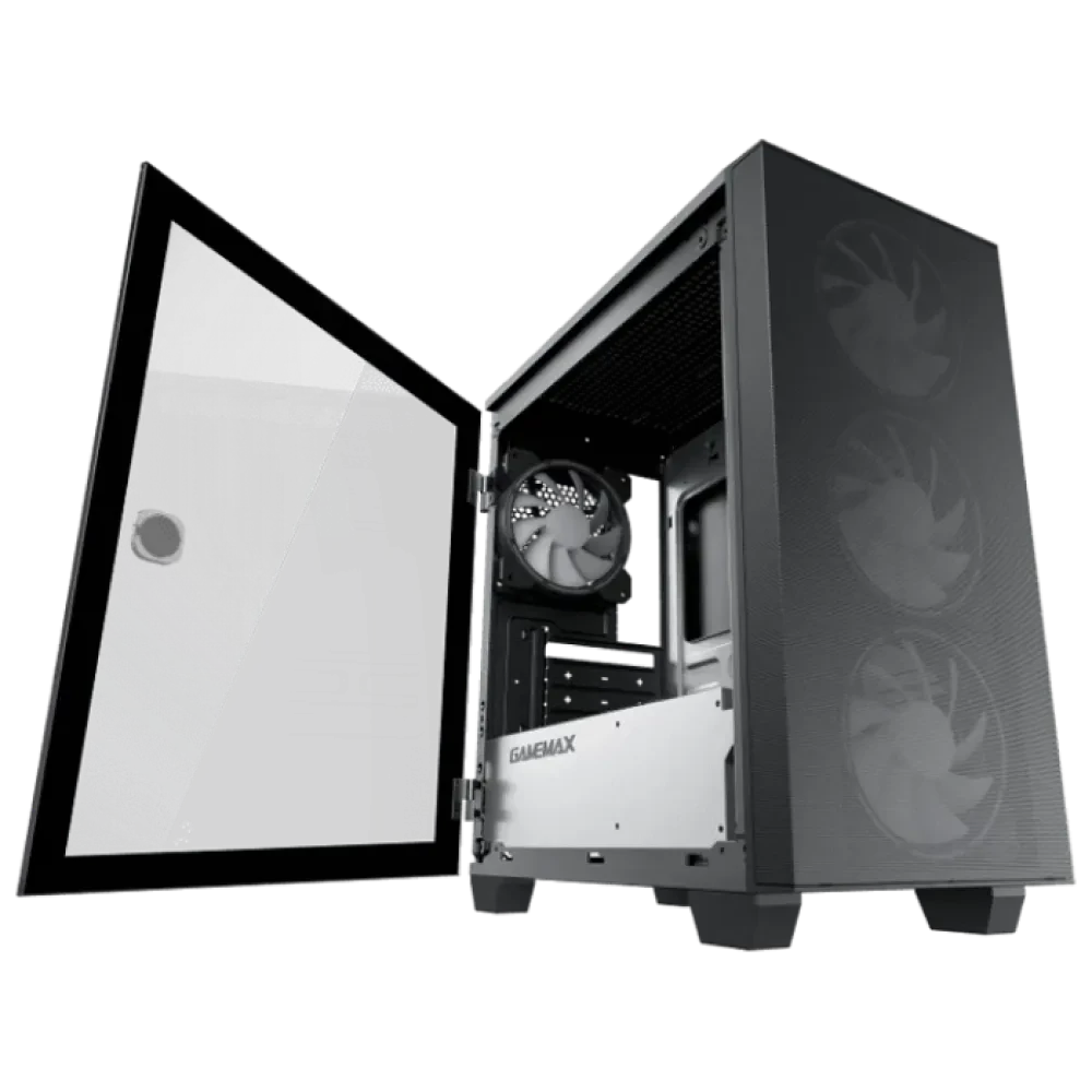 Компьютерный корпус Gamemax Aero Mini, Mini-Tower, Без блока питания, Чёрный