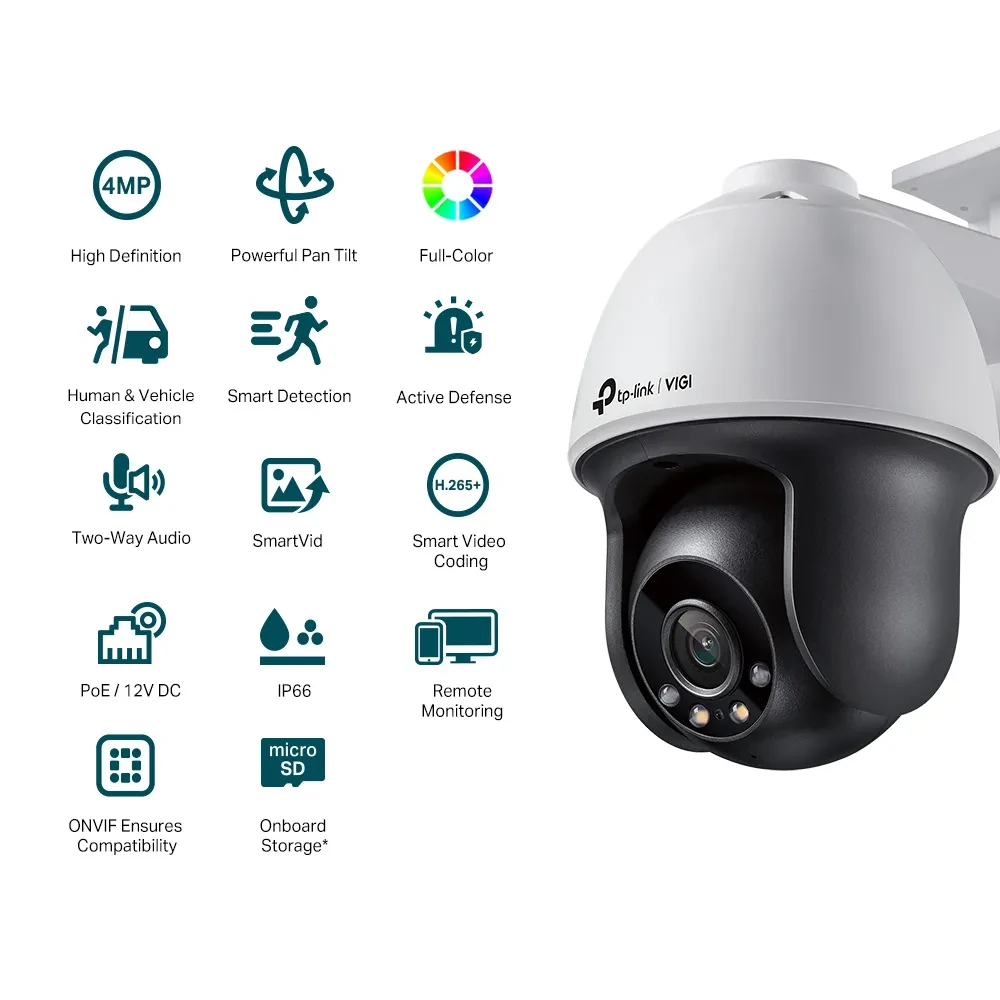Camera de supraveghere IP TP-LINK VIGI C540 (4mm), Alb