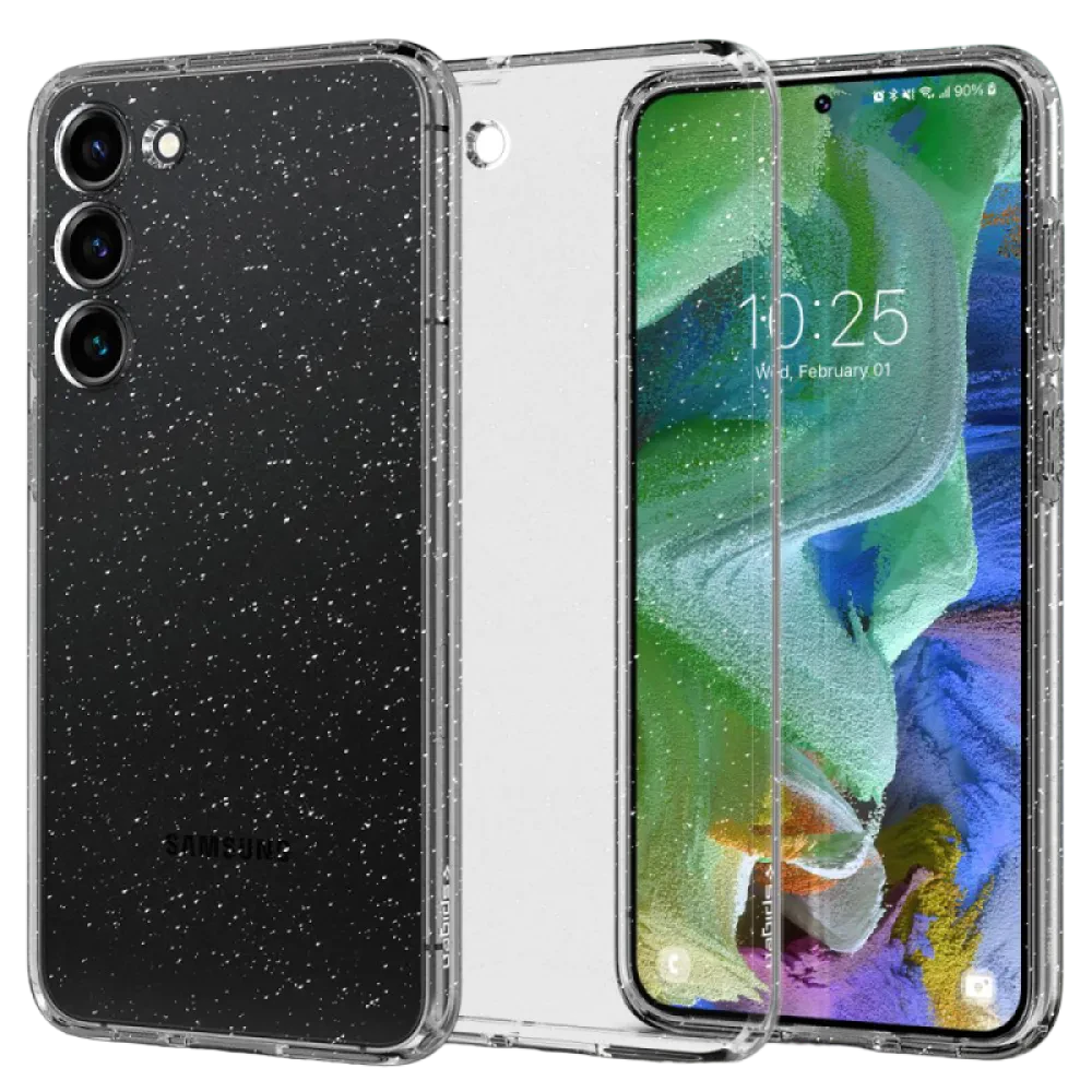 Husă Spigen Samsung S23+, Liquid Crystal, Cristal cu sclipici