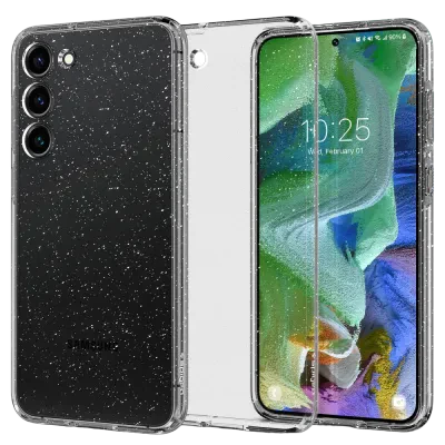 Husă Spigen Samsung S23+, Liquid Crystal, Cristal cu sclipici