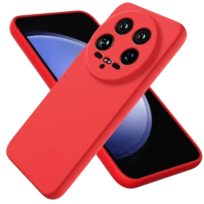 Husă Xcover Xiaomi 14 Ultra - Liquid Silicone, Roșu