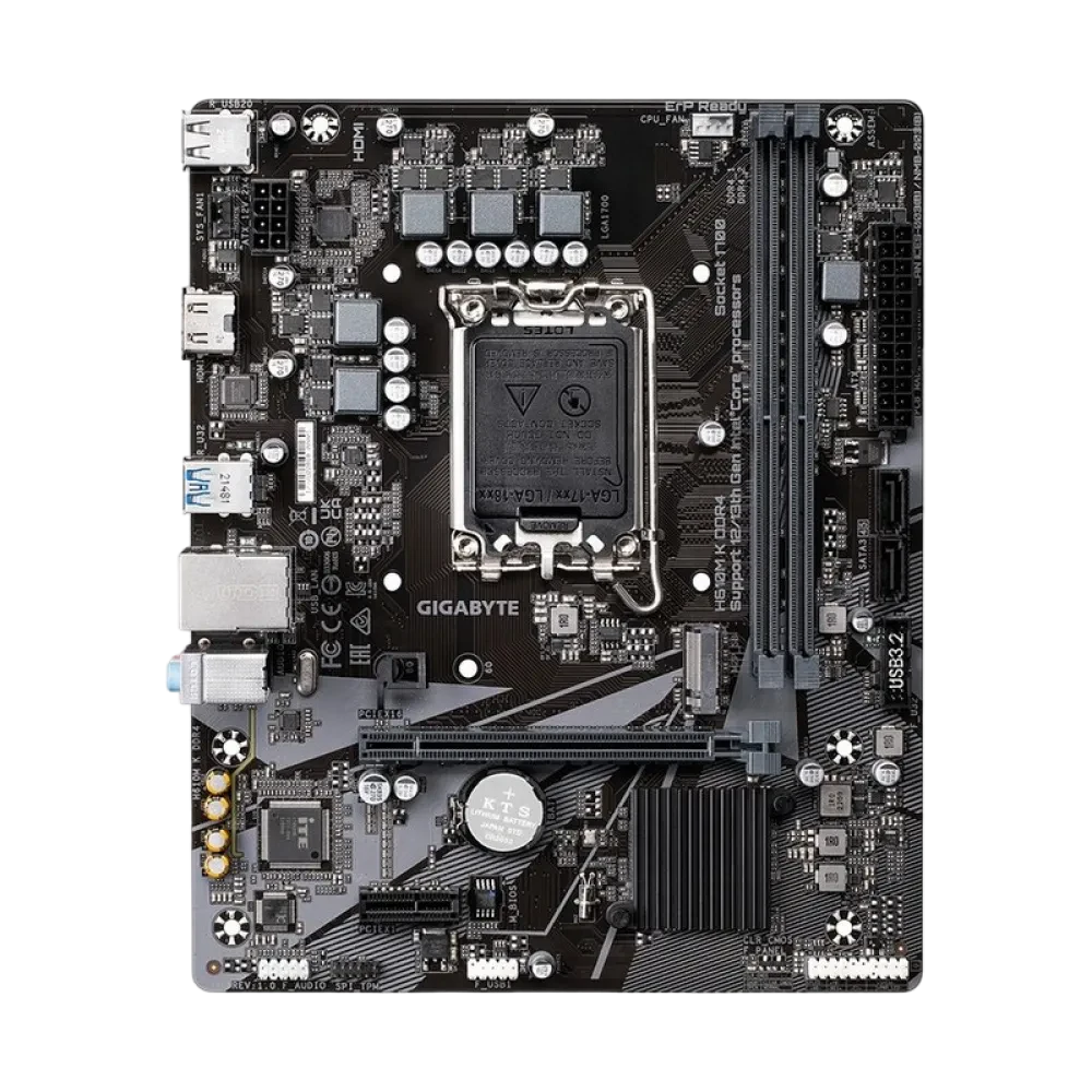 Материнская плата Gigabyte H610M K DDR4, LGA1700, Intel H610, Micro-ATX