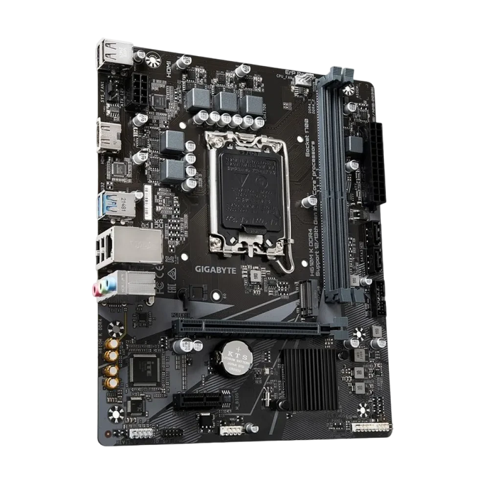 Материнская плата Gigabyte H610M K DDR4, LGA1700, Intel H610, Micro-ATX