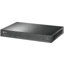 10-port 10/100/1000Mbps POE+ Switch TP-LINK "TL-SG1210P", 8 PoE+ ports, 63W Budget, SFP, Steel Case