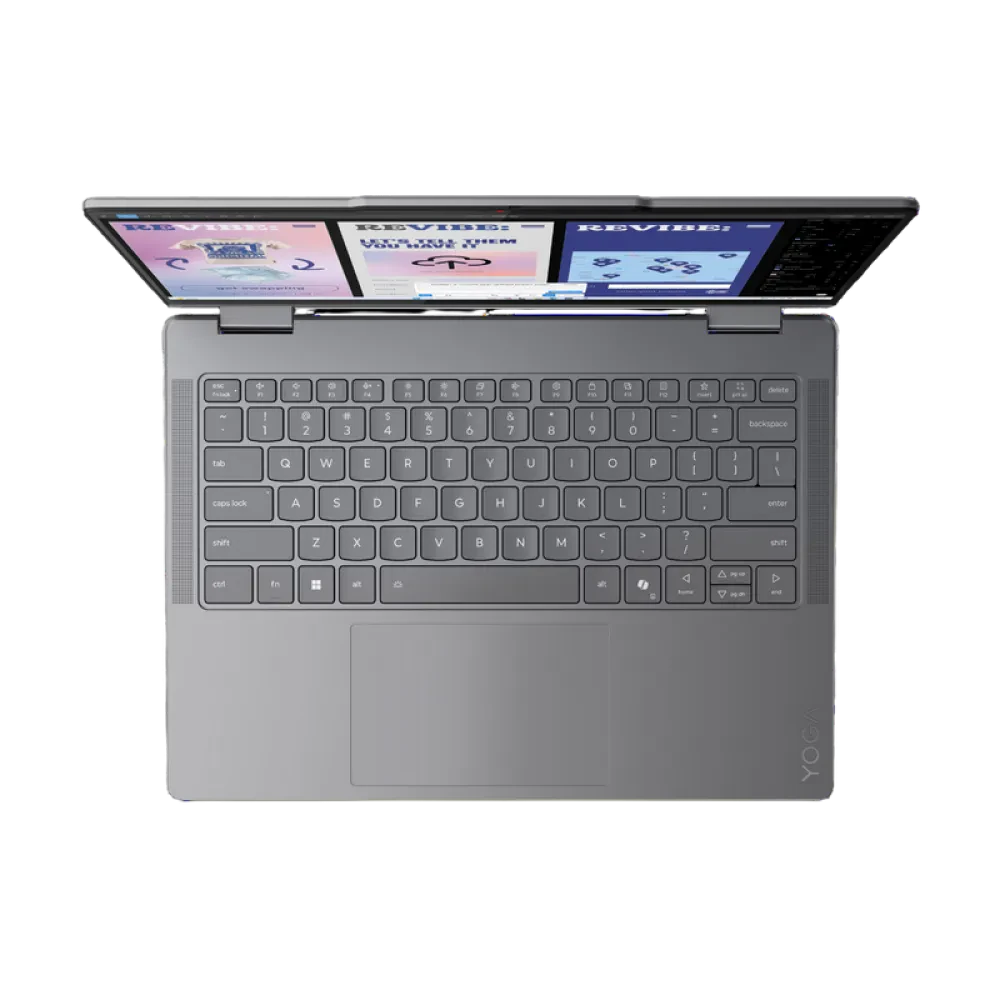Laptop 14" Lenovo Yoga 7 2-in-1 14ILL10, Luna Grey, Intel Core Ultra 5 226V, 16GB/512GB, Fără SO