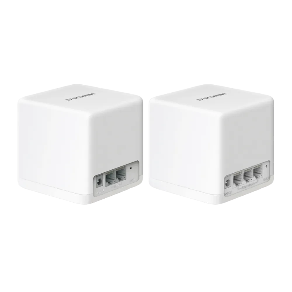 Sistem Wi-Fi Mesh MERCUSYS Halo H60X(2-pack), Wi-Fi, Alb