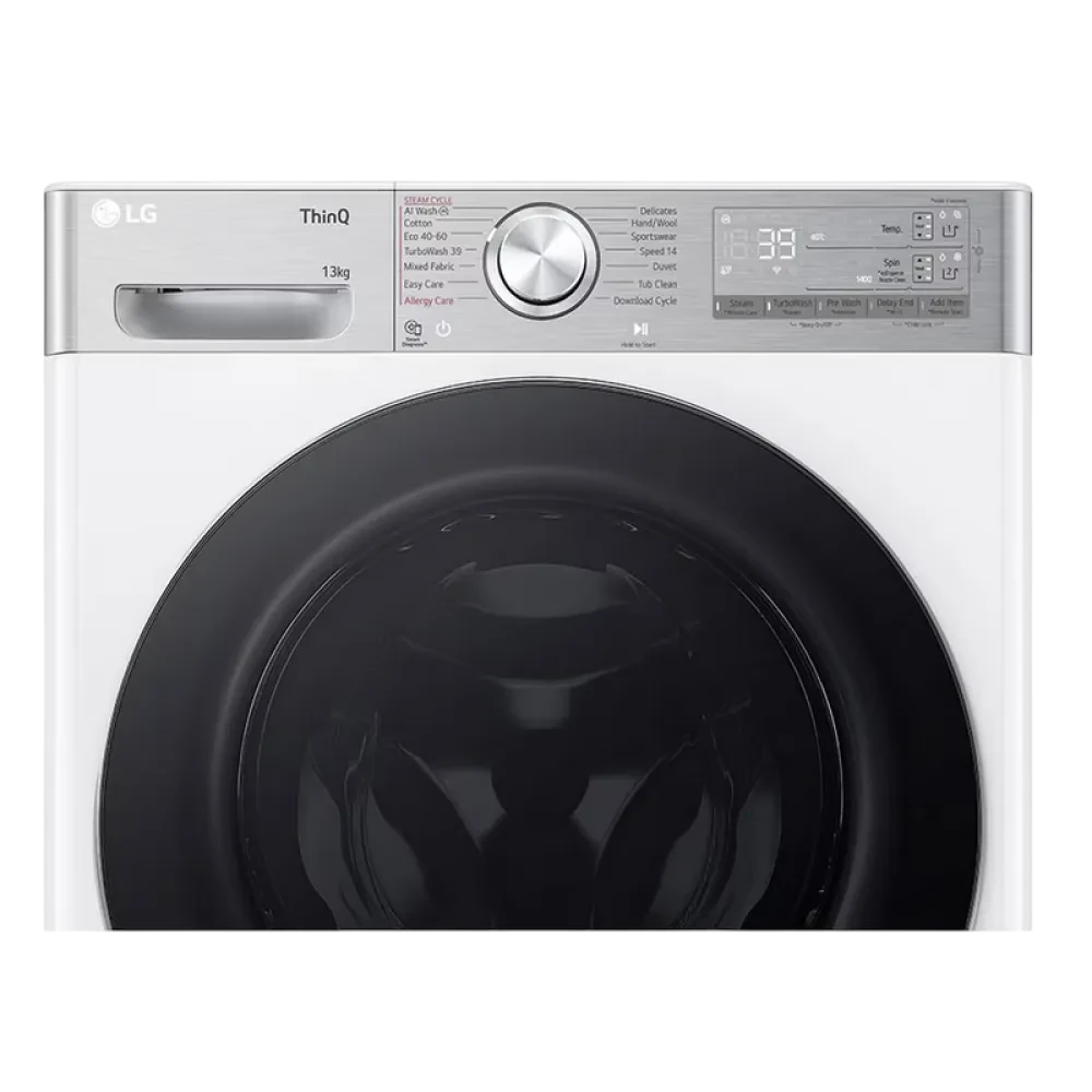 Mașină de spălat LG F4WR913P3WA, 13kg, Alb