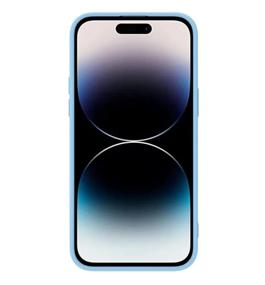 Husă Nillkin iPhone 14 Pro Max, CamShield Silky Silicone, Blue Haze