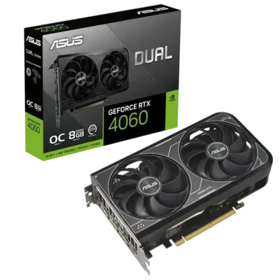 Placă Video ASUS DUAL-RTX4060-O8G-V2, 8GB GDDR6 128bit 