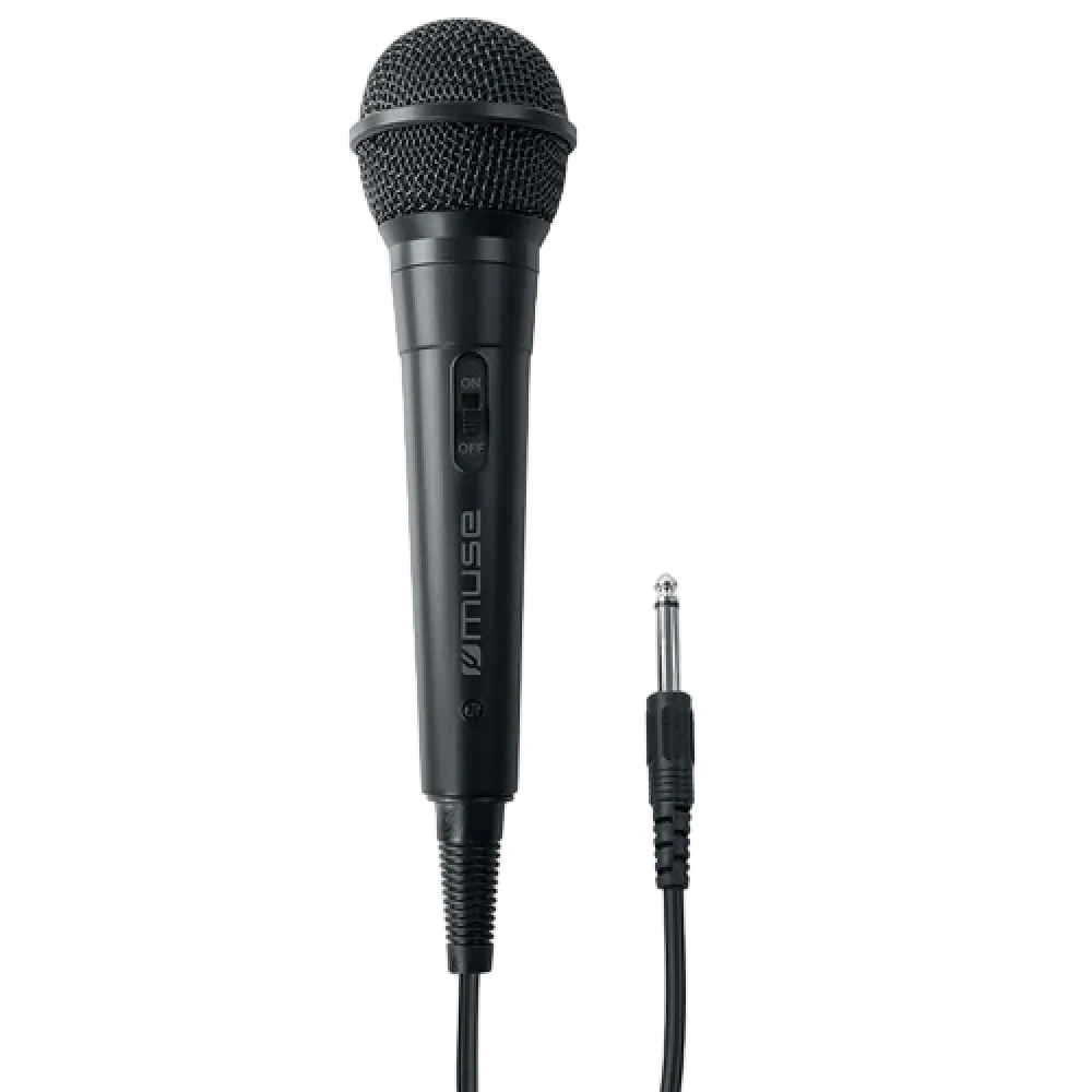 Microfon Karaoke MUSE MC-20 B, Cu fir, Negru