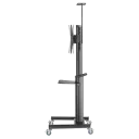 Suport pentru TV pe picior Reflecta 70VCB-Shelf, Negru