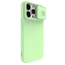 Чехол Nillkin iPhone 15 Pro Max, CamShield Silky Silicone, Mint Green