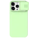 Чехол Nillkin iPhone 15 Pro Max, CamShield Silky Silicone, Mint Green
