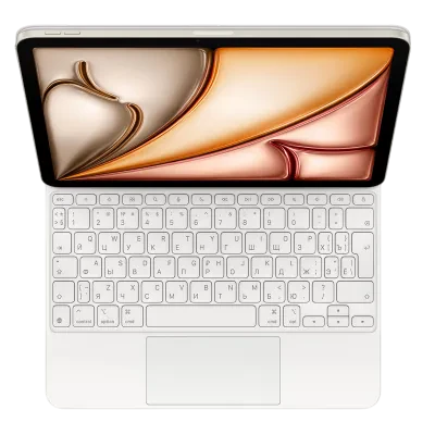 Tastatură Apple Magic Keyboard pentru iPad Pro 11‑inchi (M2, M3), Air (4-5th gen), Alb