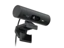 Cameră Web Logitech BRIO 500, Full-HD 1080P, Gri