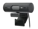 Cameră Web Logitech BRIO 500, Full-HD 1080P, Gri