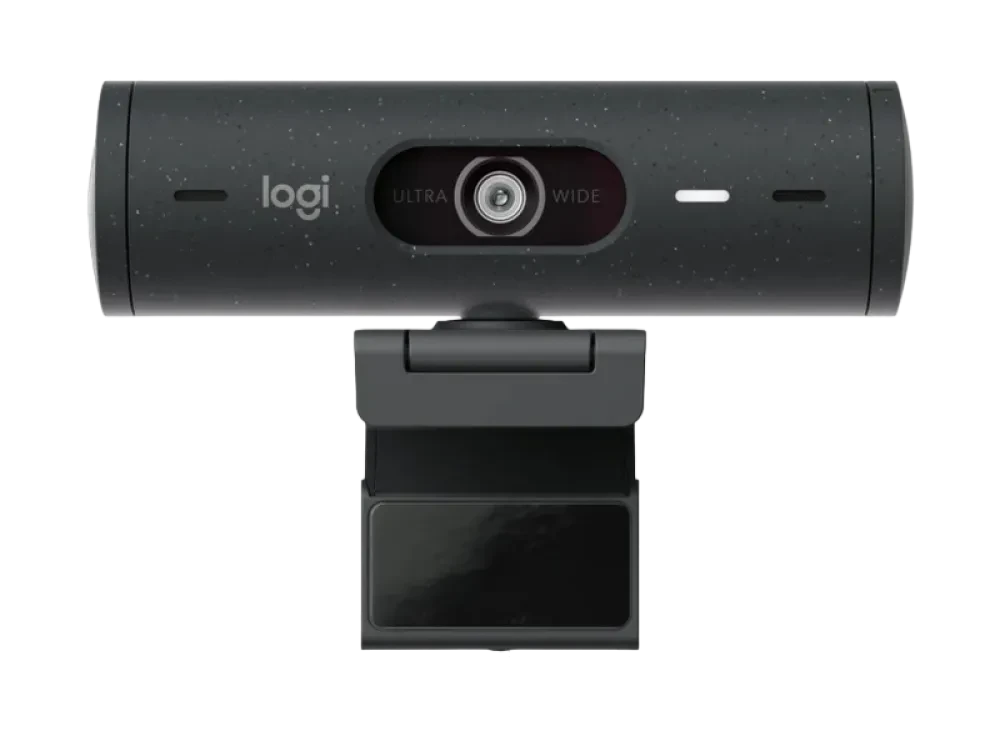 Cameră Web Logitech BRIO 500, Full-HD 1080P, Gri