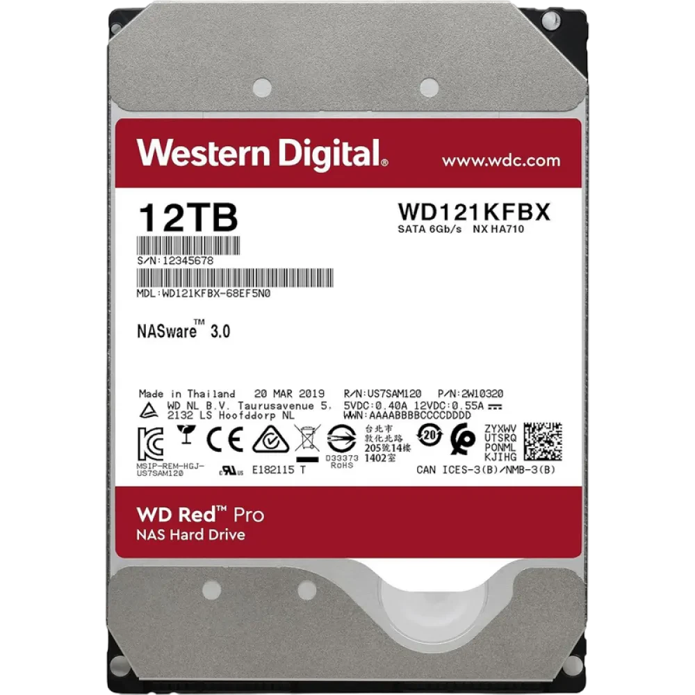 Unitate HDD Western Digital WD Red Pro, 3.5", 12 TB <WD121KFBX>