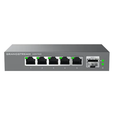 Switch de rețea Grandstream GWN7700M, 5x 10/100/1000 Mbps