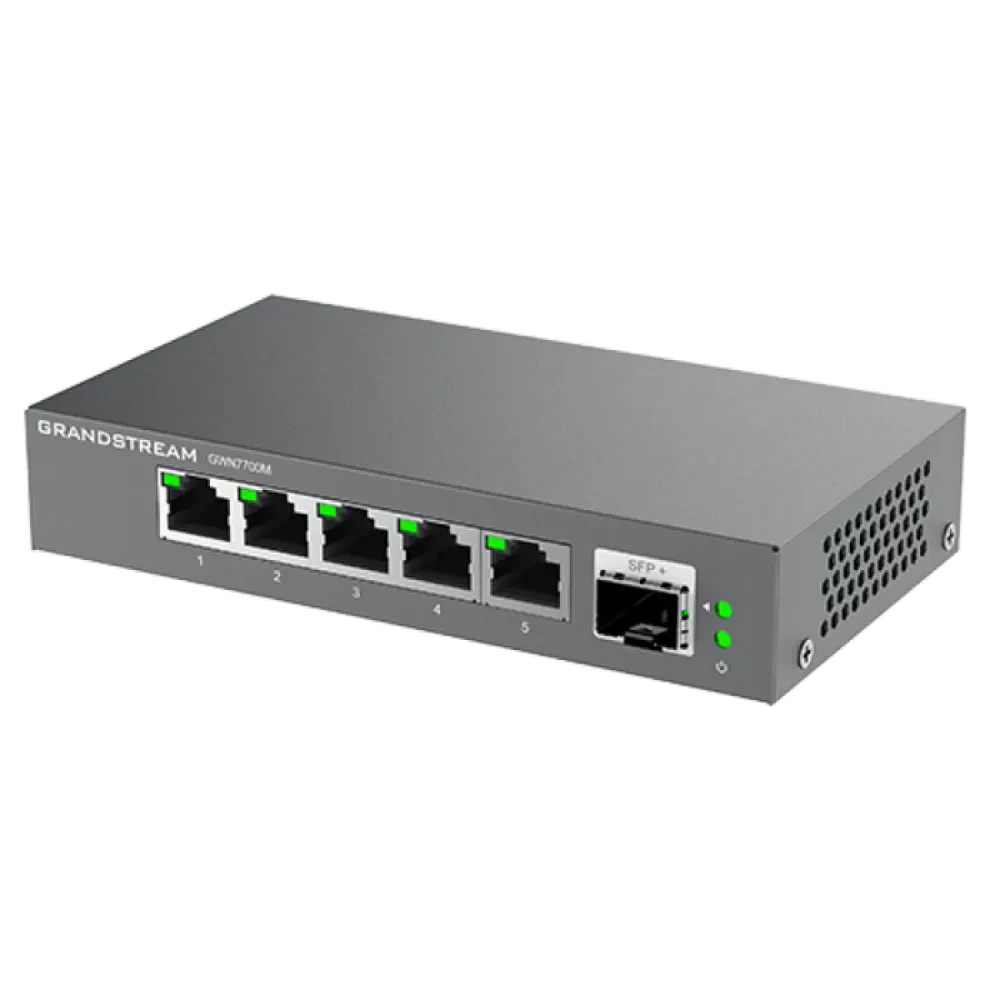 Сетевой коммутатор Grandstream GWN7700M, 5x 10/100/1000 Мбит/с