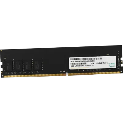 Memorie RAM Apacer AU08GGB32CSYBGH, DDR4 SDRAM, 3200 MHz, 8GB