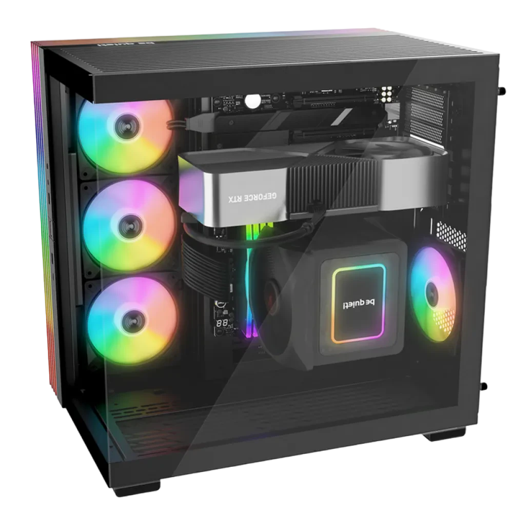 Компьютерный корпус be quiet! Ligh Base 600 LX, Midi-Tower, Без блока питания, Чёрный