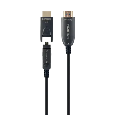 Видеокабель Cablexpert CCBP-HDMID-AOC-20M, HDMI D (M) - HDMI A (M), 20 м, Чёрный