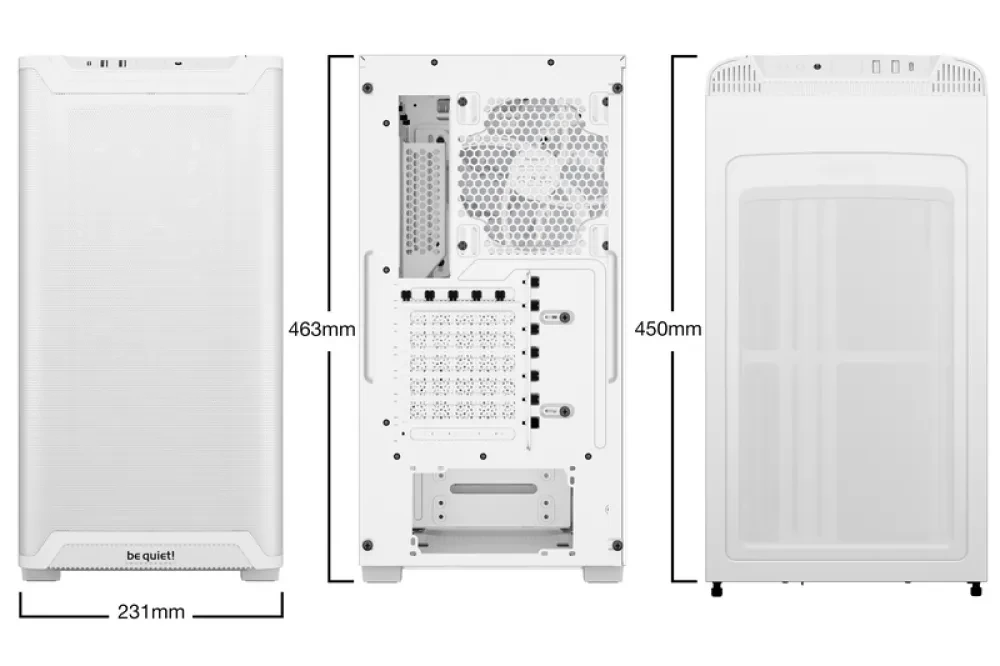 Carcasă PC be quiet! Pure Base 501 LX, Midi-Tower, Fără PSU, Alb