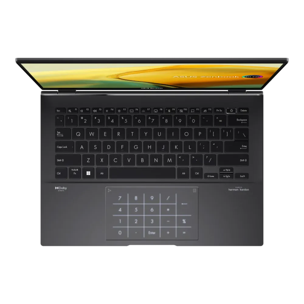 Ноутбук 14" ASUS Zenbook 14 UM3402YA, Jade Black, AMD Ryzen 5 7430U, 16Гб/512Гб, Без ОС