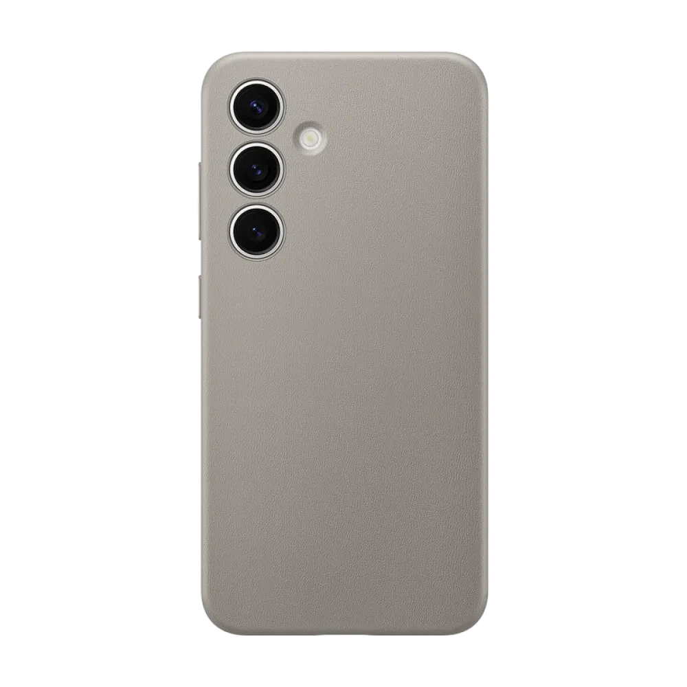 Чехол Samsung Vegan Leather Case Galaxy S24, Серо-коричневый