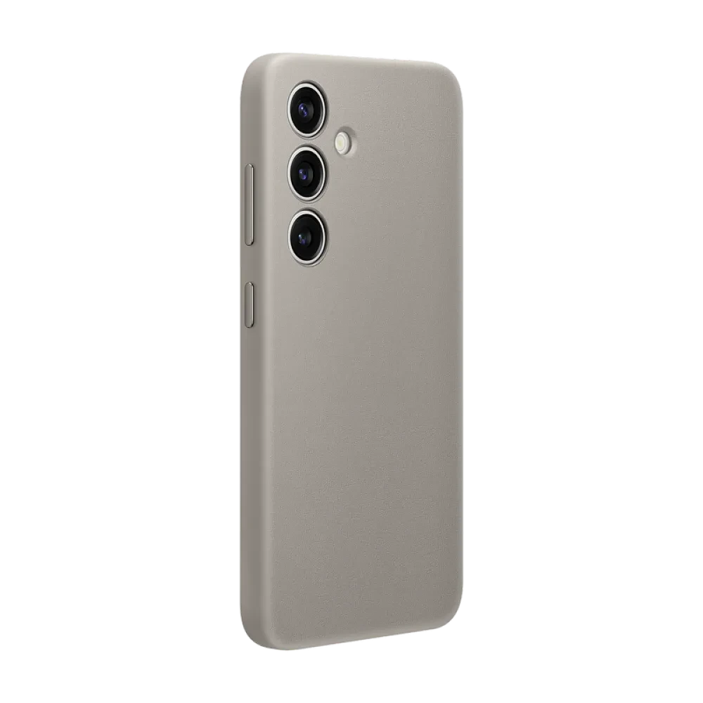 Чехол Samsung Vegan Leather Case Galaxy S24, Серо-коричневый