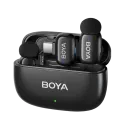 Microfon portabil pentru înregistrare vocală Boya Mini-14, Fără fir, Negru