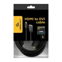Cablu Video Cablexpert CC-HDMI-DVI-10, HDMI (M) - DVI-I (M), 3m, Negru