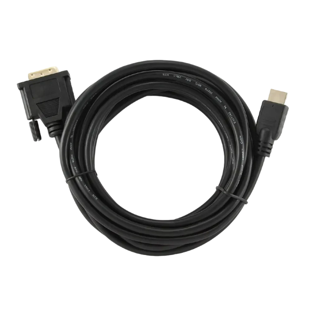 Cablu Video Cablexpert CC-HDMI-DVI-15, HDMI (M) - DVI-I (M), 4,5m, Negru