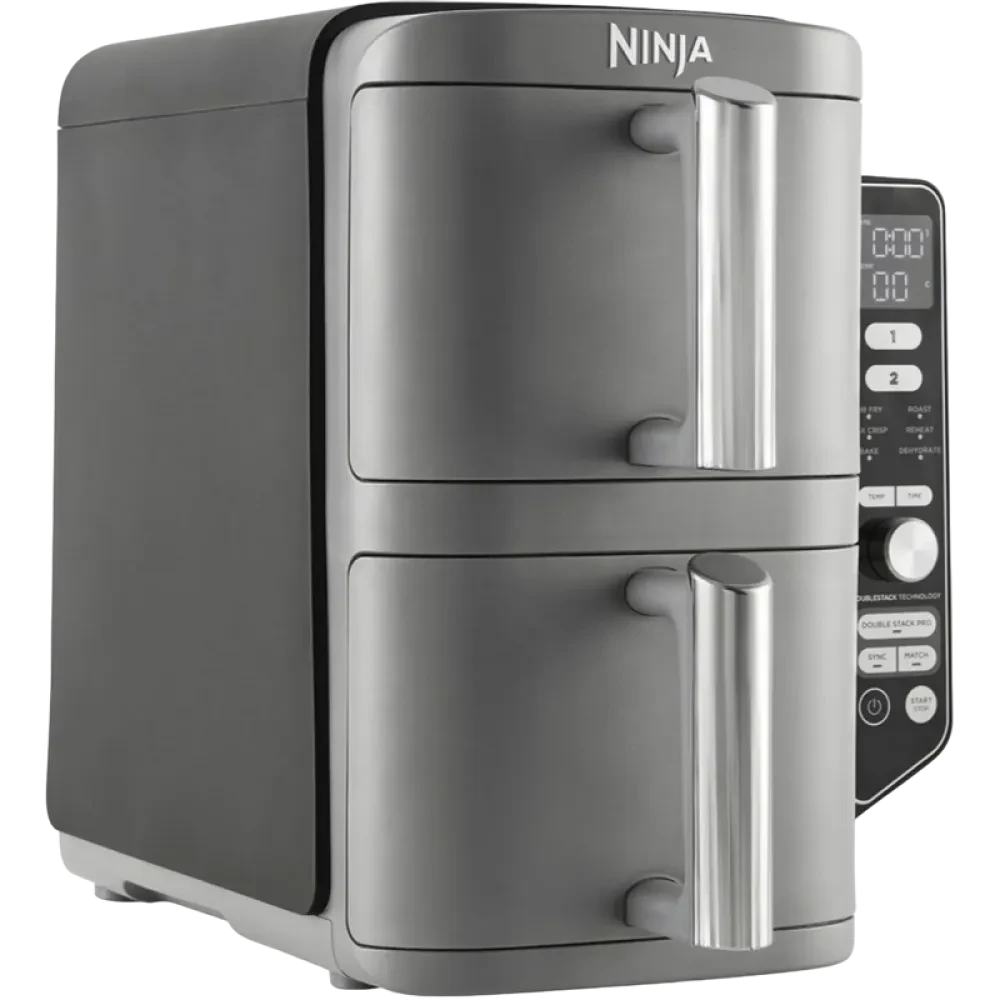 Friteuză cu aer cald Ninja Double Stack XL SL400EUWH, Alb