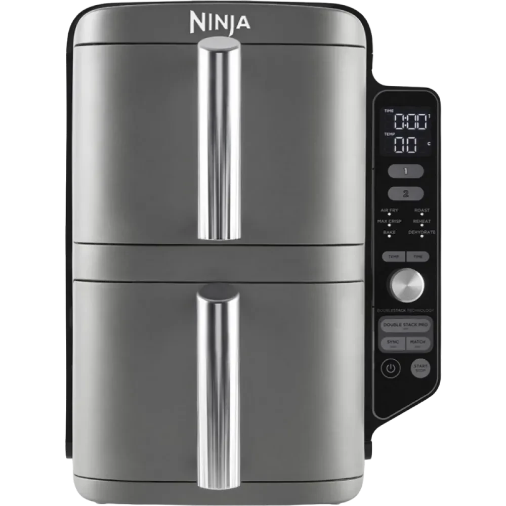 Friteuză cu aer cald Ninja Double Stack XL SL400EUWH, Alb