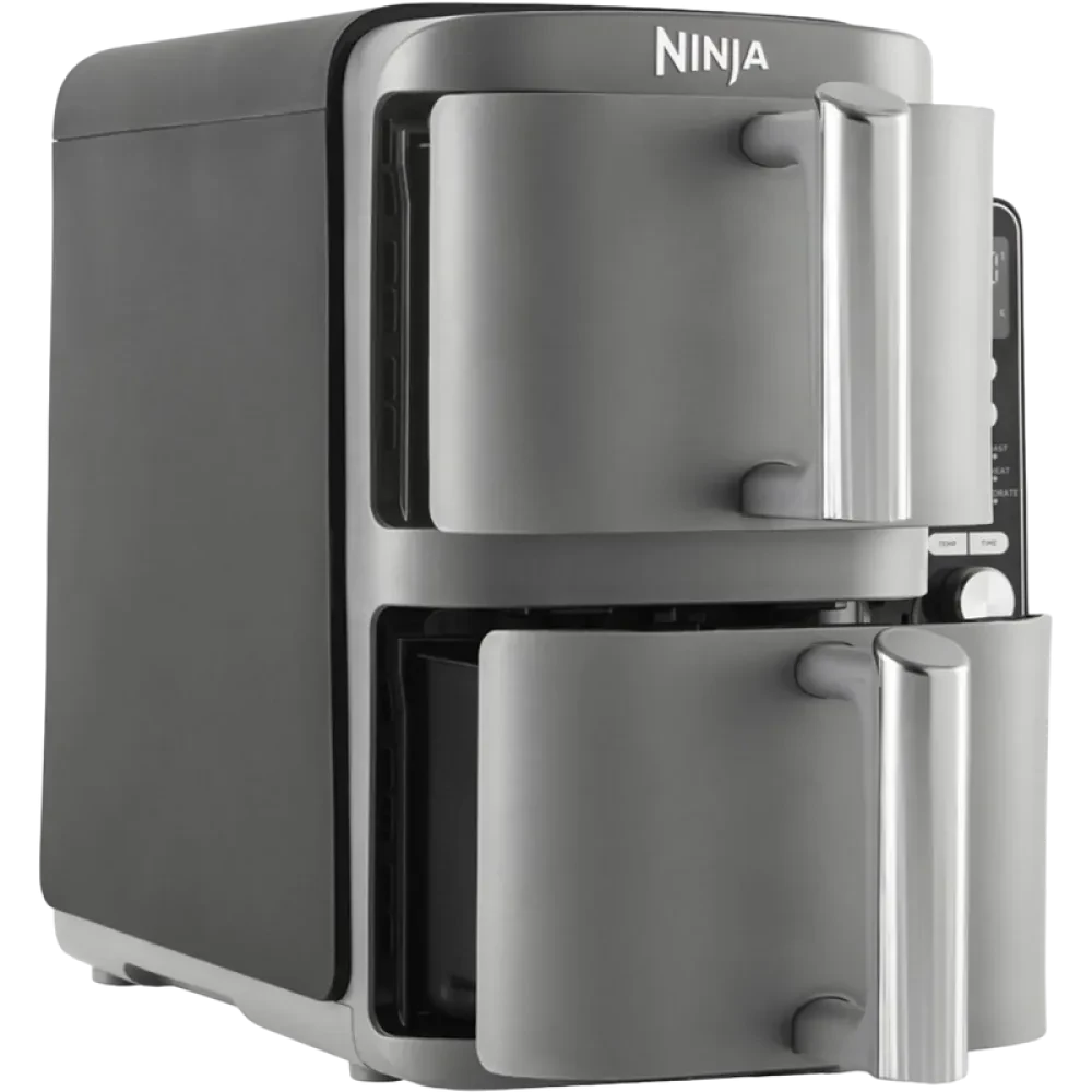 Friteuză cu aer cald Ninja Double Stack XL SL400EUWH, Alb
