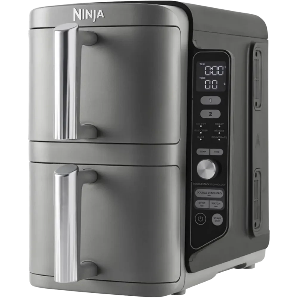 Friteuză cu aer cald Ninja Double Stack XL SL400EUWH, Alb
