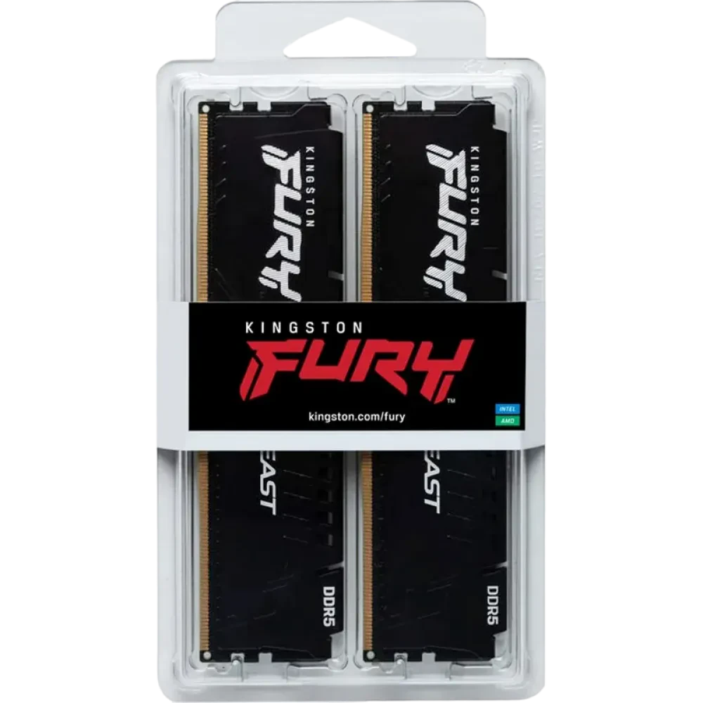 Memorie RAM Kingston FURY Beast, DDR5 SDRAM, 6000 MHz, 32 GB, KF560C30BBEK2-32