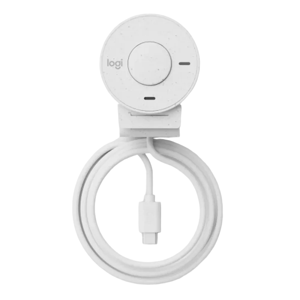 Cameră Web Logitech BRIO 300, Full-HD 1080P, Alb