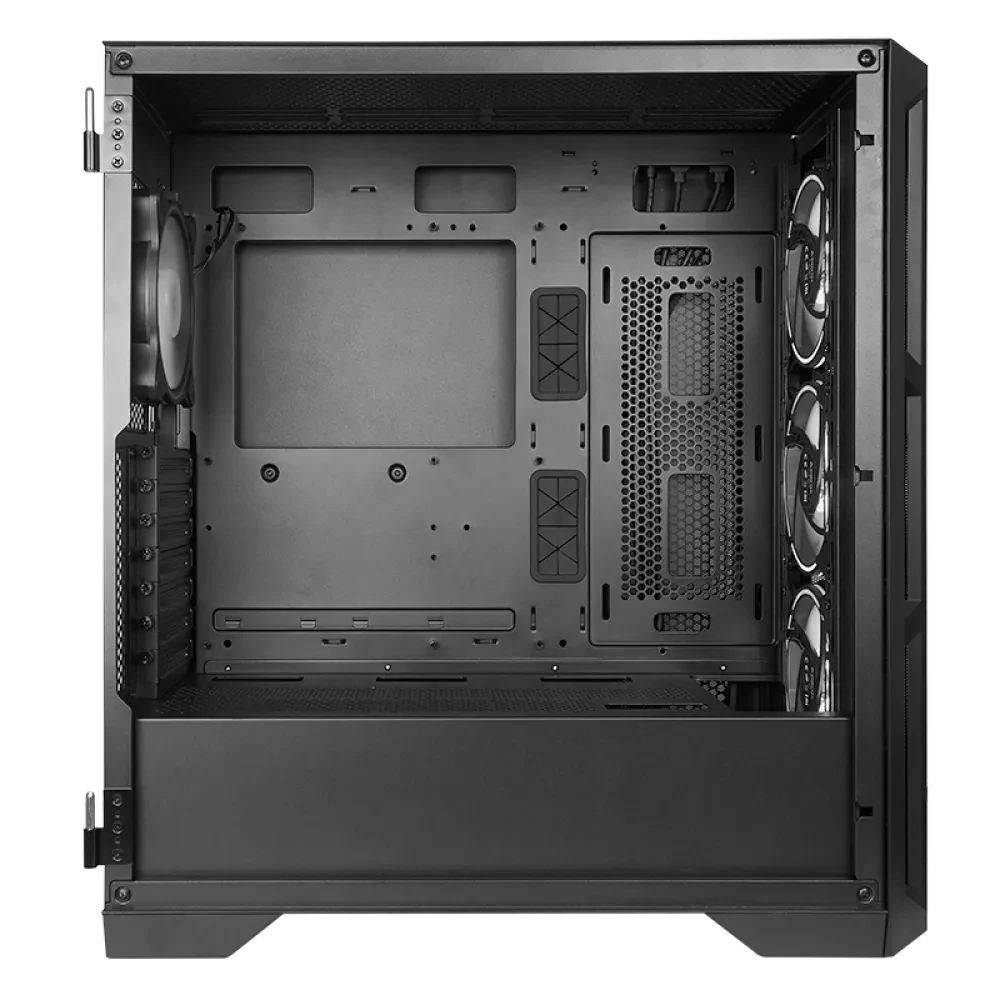 Компьютерный корпус Chieftec GA-01B-TG-OP, Midi-Tower, Без блока питания, Чёрный