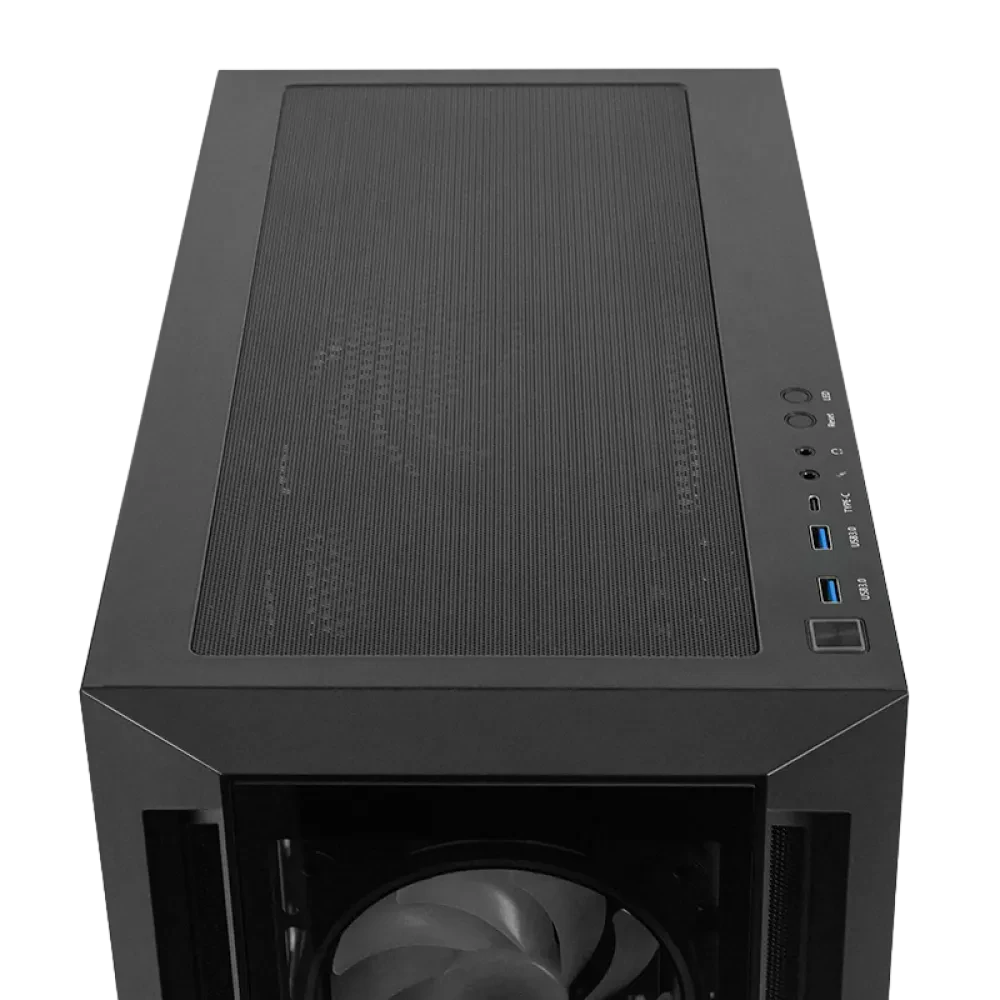 Компьютерный корпус Chieftec GA-01B-TG-OP, Midi-Tower, Без блока питания, Чёрный