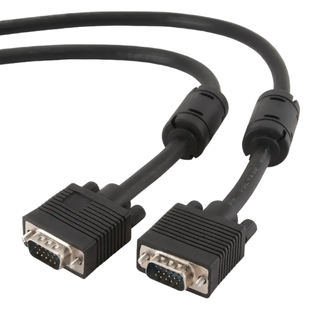 Cablu Video Cablexpert CC-PPVGA-10M-B, VGA D-Sub (M) - VGA D-Sub (M), 10m, Negru