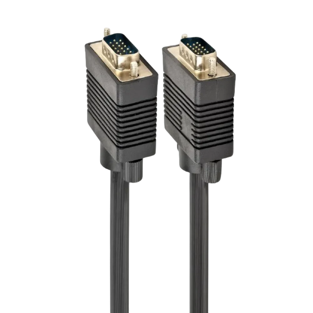 Видео кабель Cablexpert CC-PPVGA-5M-B, VGA D-Sub (M) - VGA D-Sub (M), 5м, Чёрный