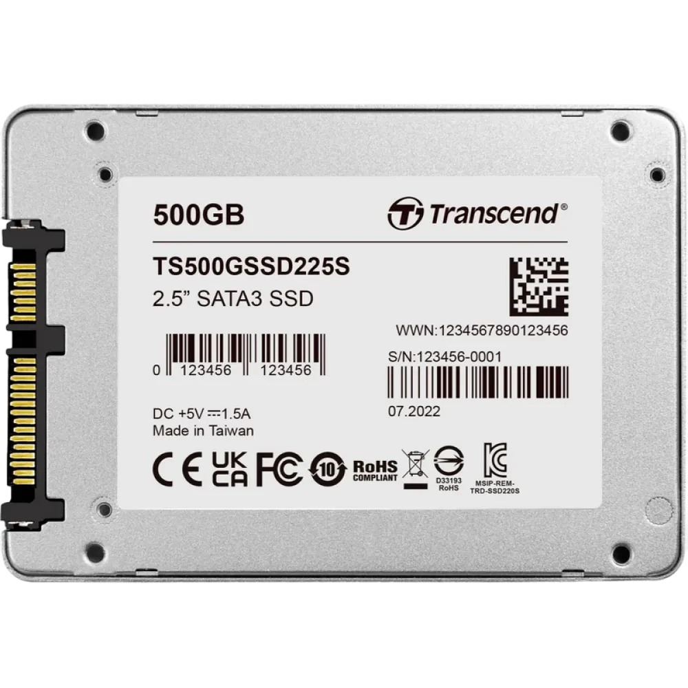 Накопитель SSD Transcend 225S, 500Гб, TS500GSSD225S