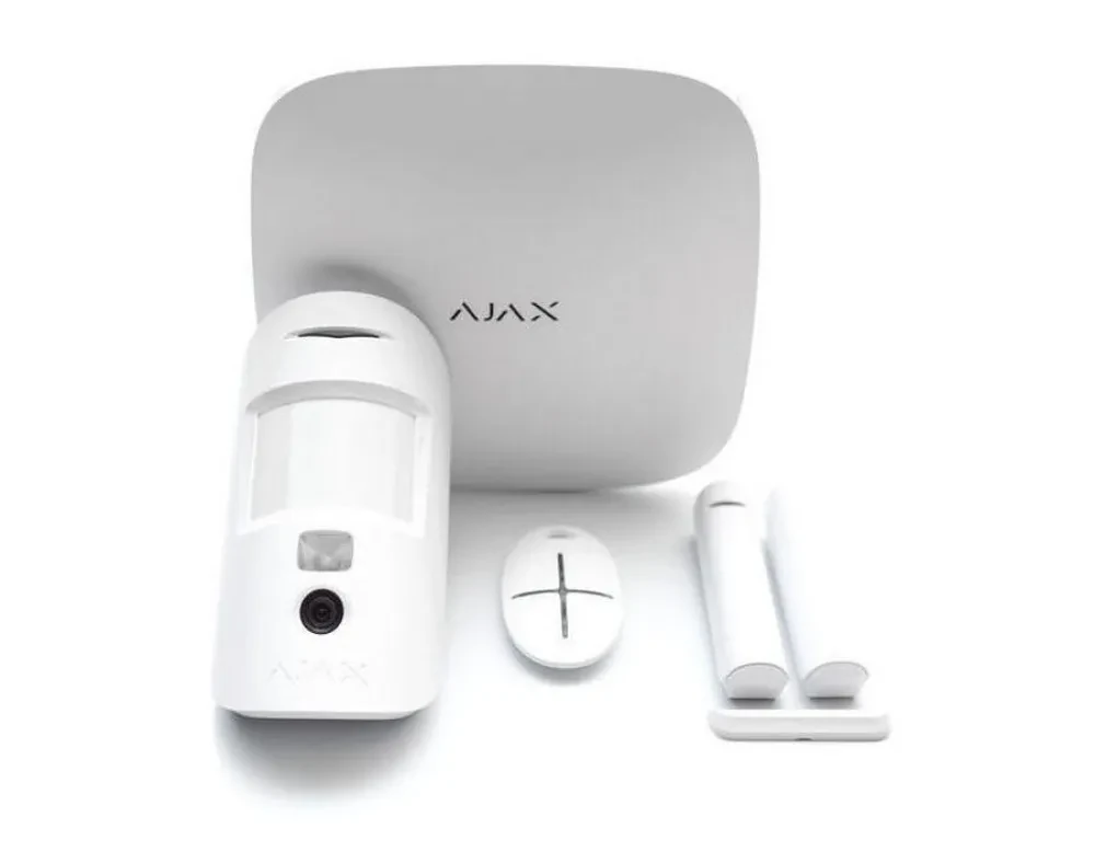 Panou inteligent de control al alarmei Ajax StarterKit, Alb