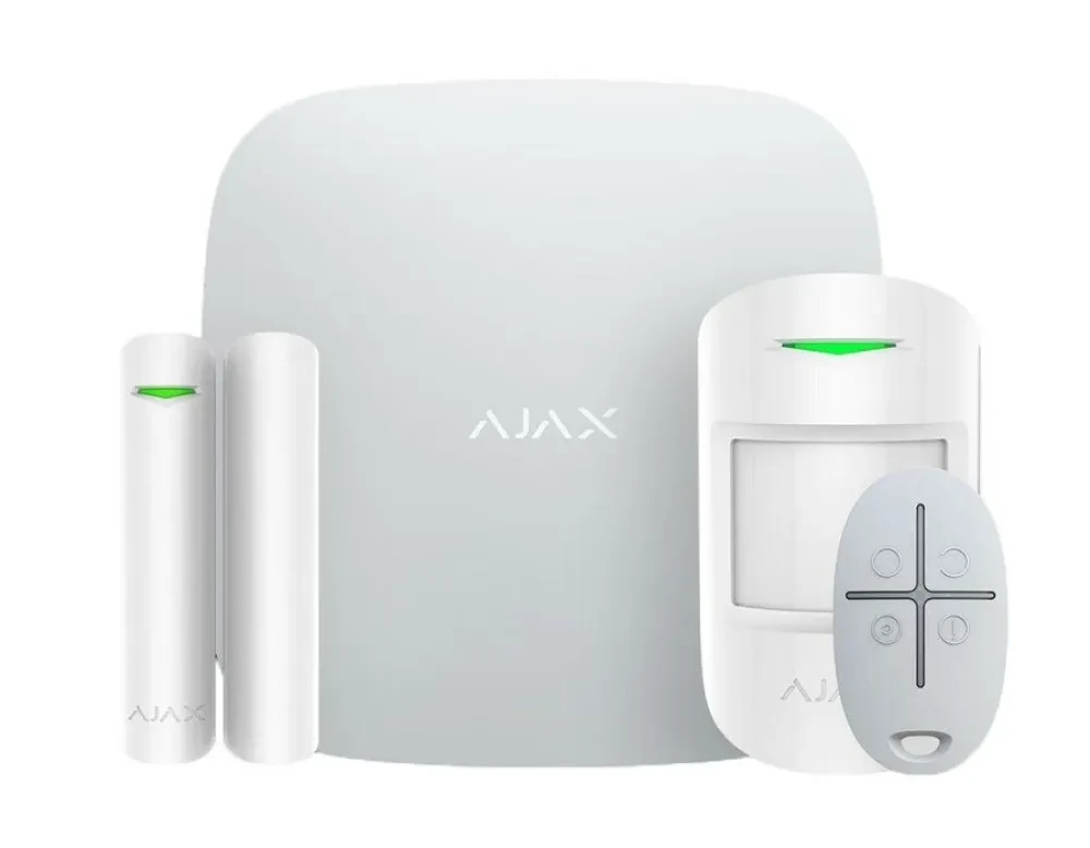 Panou inteligent de control al alarmei Ajax StarterKit, Alb