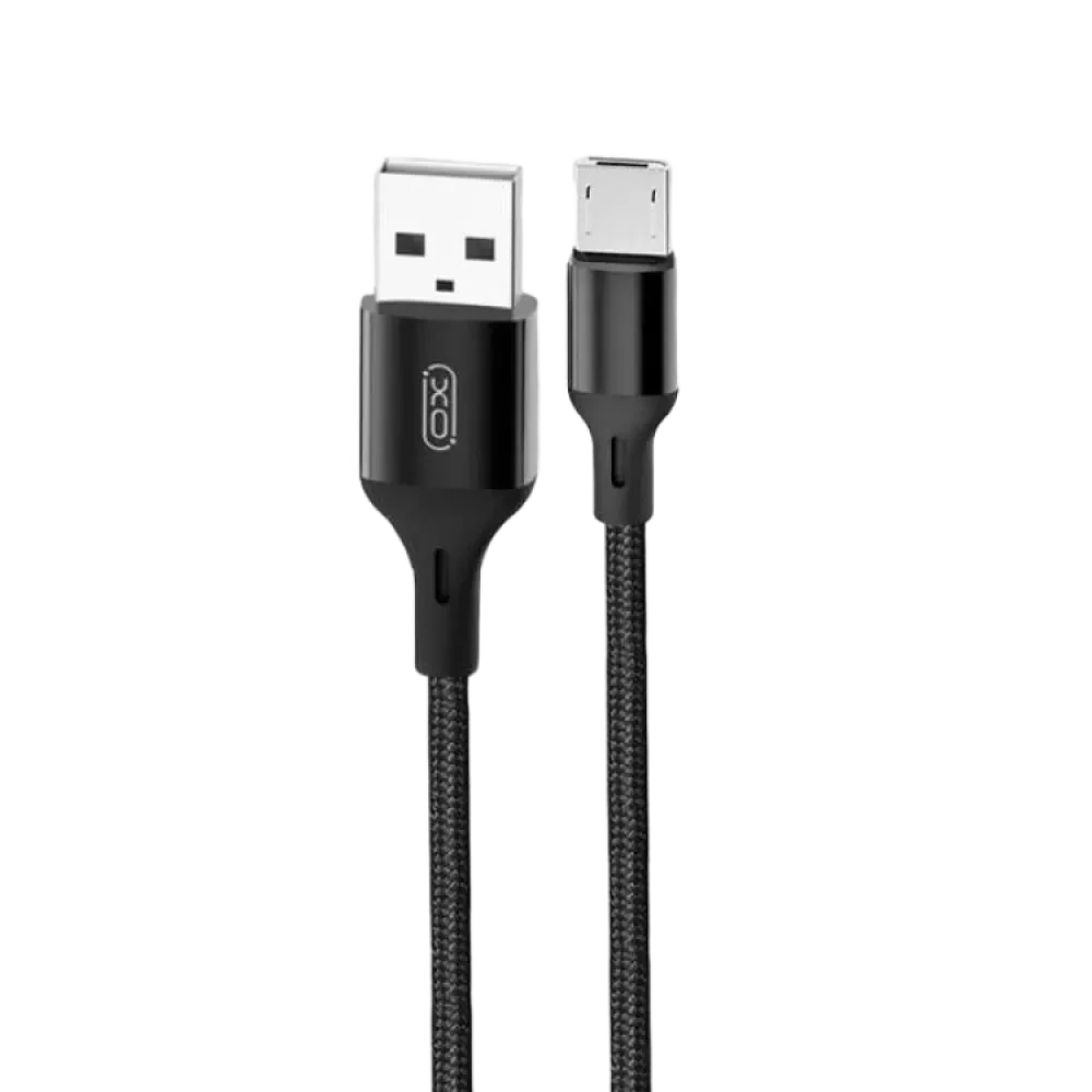 Cablu încărcare și sincronizare XO NB143, USB Type-A/micro-USB, 2m, Negru