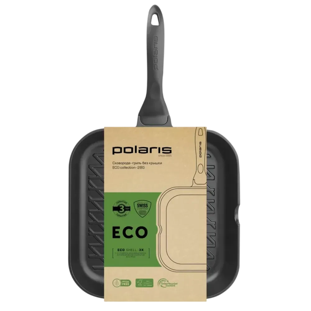 Tigaie-grill Polaris ECO collection-28G, 28cm, Violet