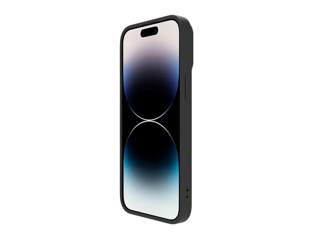 Husă Nillkin iPhone 14 Pro, CamShield Silky Silicone, Negru
